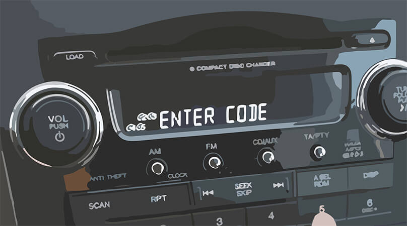 2007 Honda CRV radio code